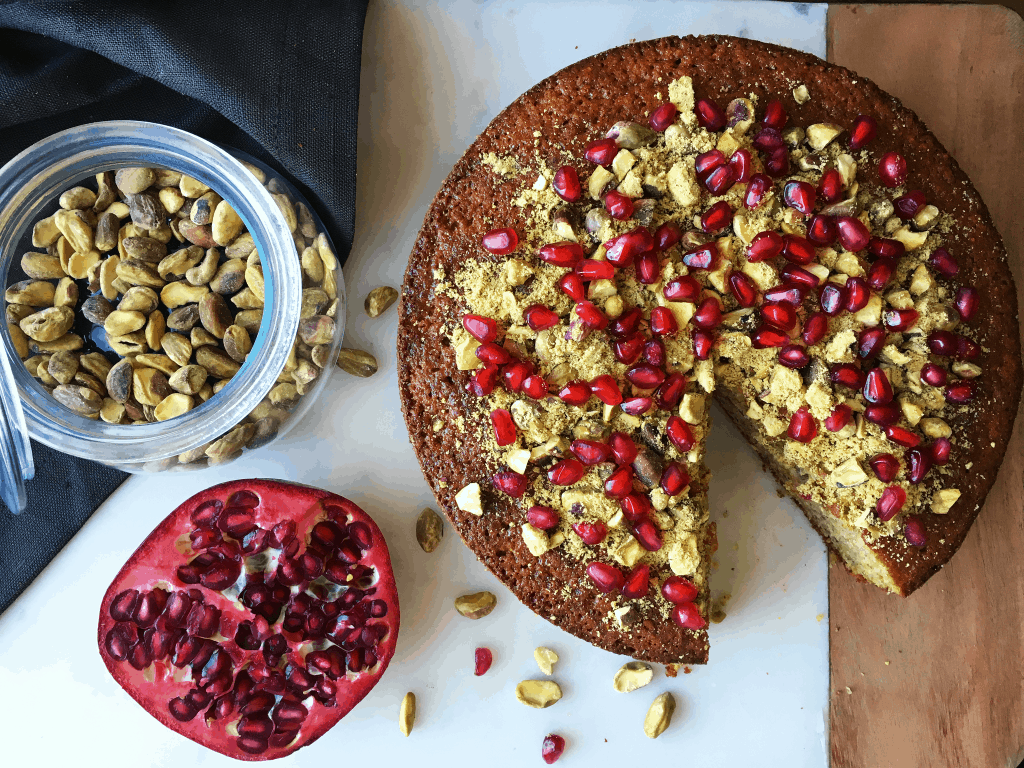 Pistachio Orange Pomegranate Cake 2