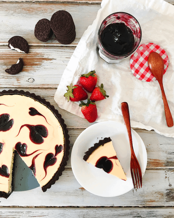 Berry Swirl Cheesecake Tart