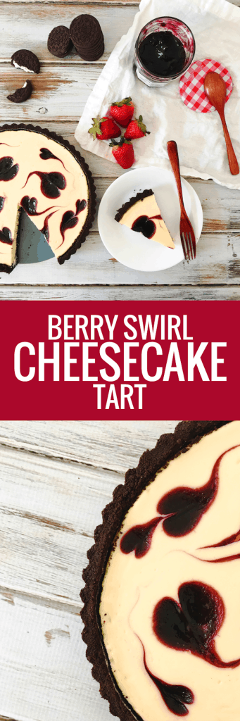 Berry Swirl Cheesecake Tart - simple, foolproof, delicious!