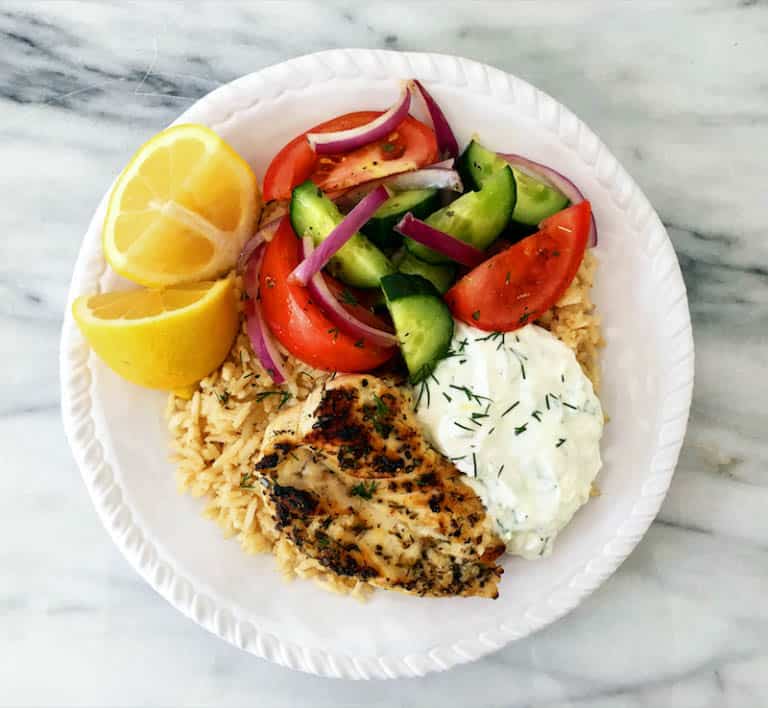 Healthy Greek Chicken Bowl