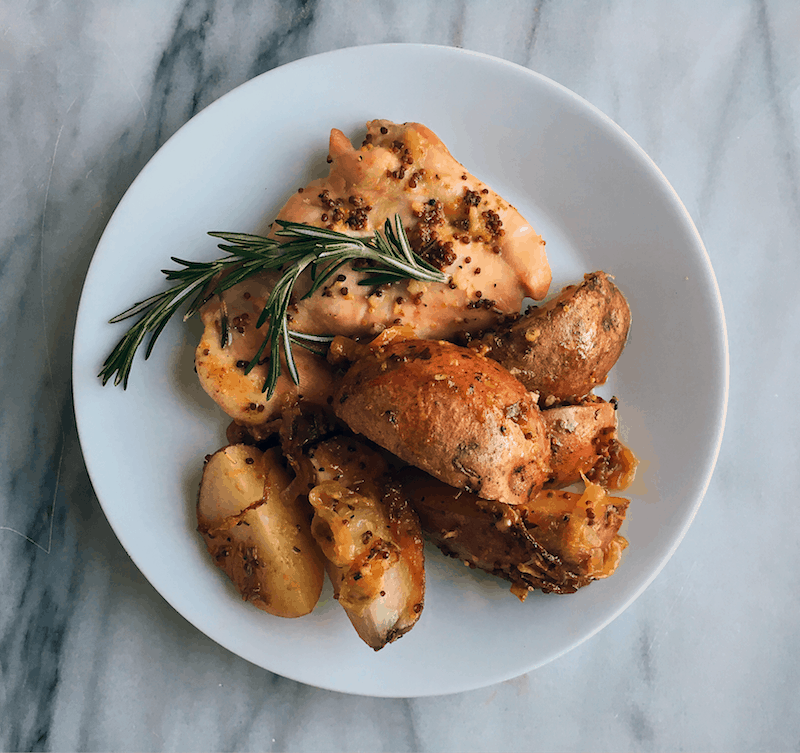 Honey Mustard Chicken Potatoes