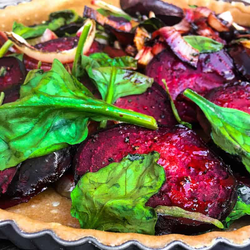 roasted-beet-spinach-quiche