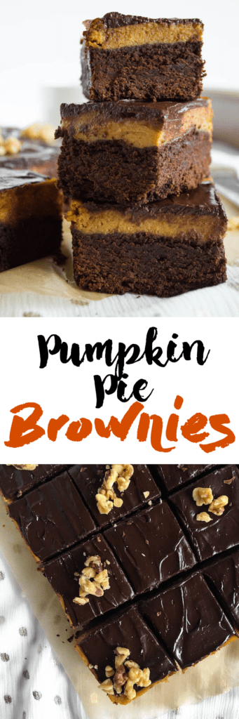 Pumpkin Pie Layer Brownies