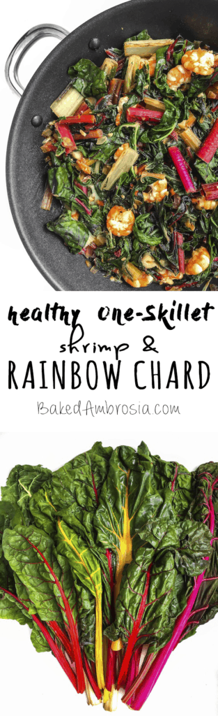 Healthy Shrimp and Rainbow Chard