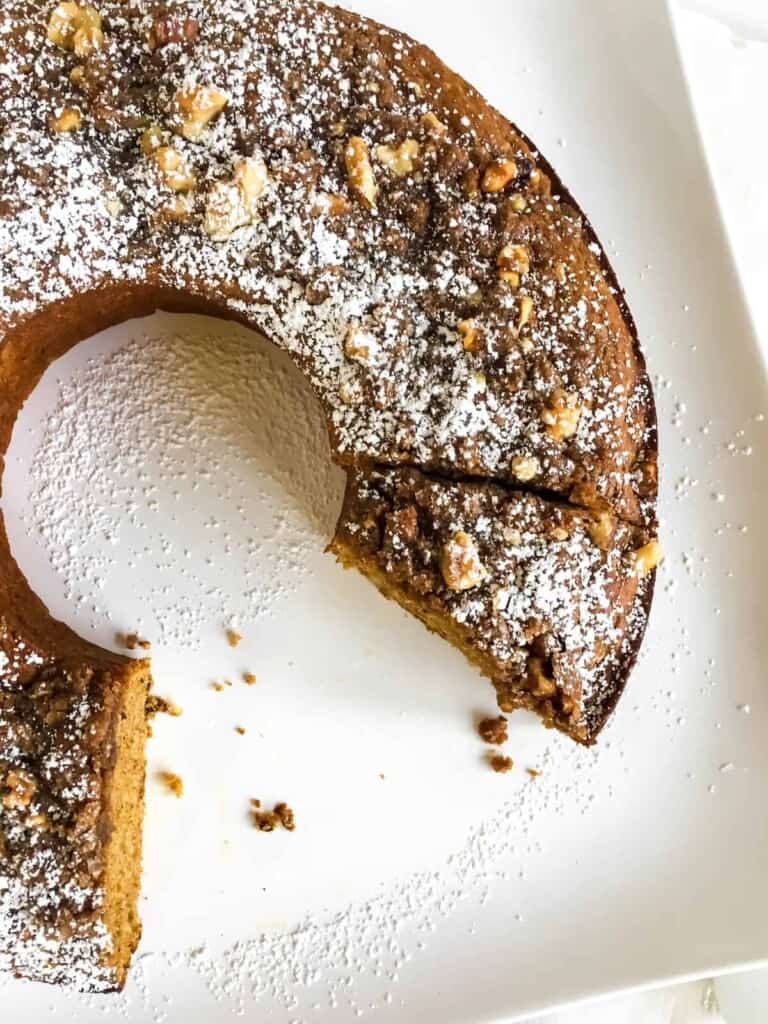 Healthy Pumpkin Coffee Cake