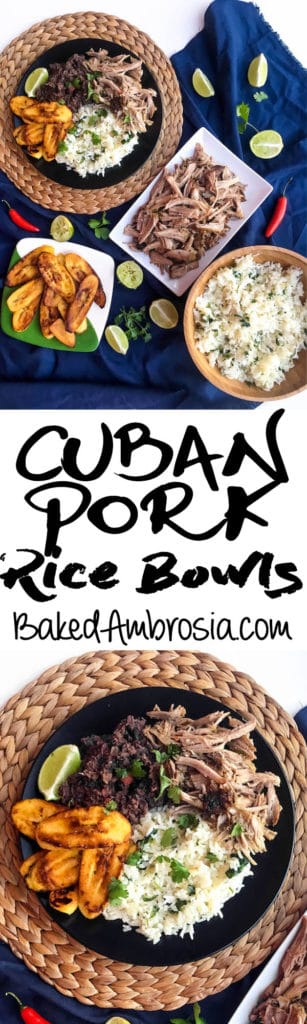 Cuban Pork Rice Bowls