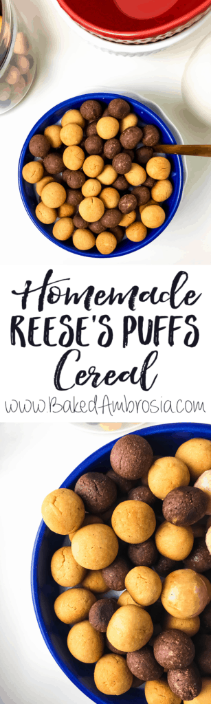 Healthier Homemade Reese's Puffs Cereal