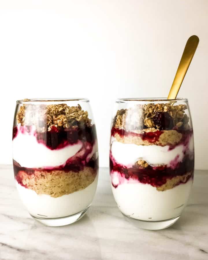 Almond Butter Greek Yogurt Parfait Baked Ambrosia