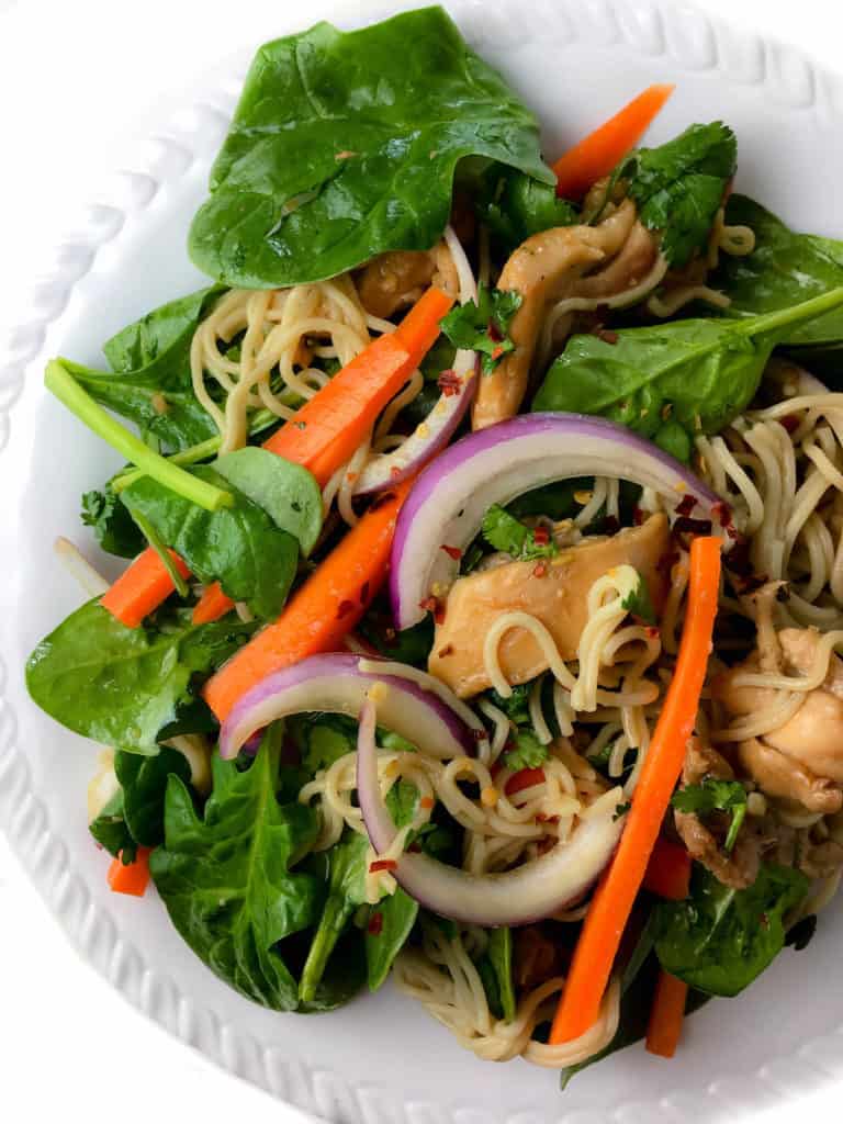 An easy to make Vietnamese Noodle Salad with a 5-ingredient dressing and lots of fresh veggies. So flavorful and ready in 15 minutes - it's a total crowd pleaser!