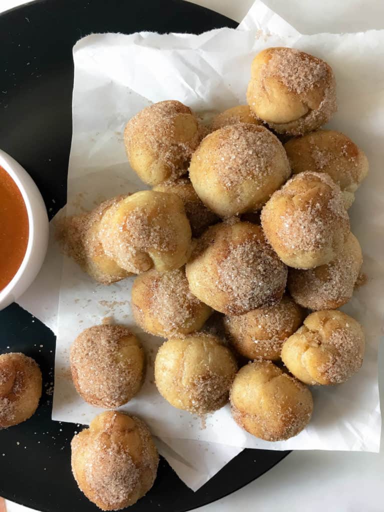 Baked Churros with Homemade Dulce de Leche