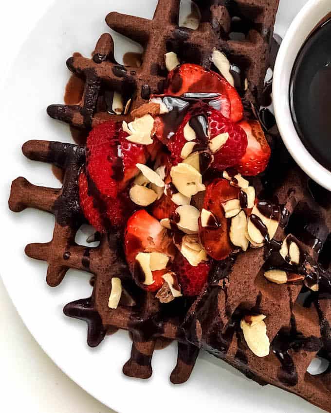 Gluten Free Chocolate Buckwheat Waffles