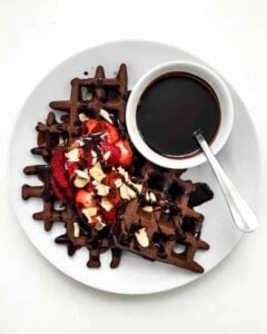 Gluten Free Chocolate Buckwheat Waffles