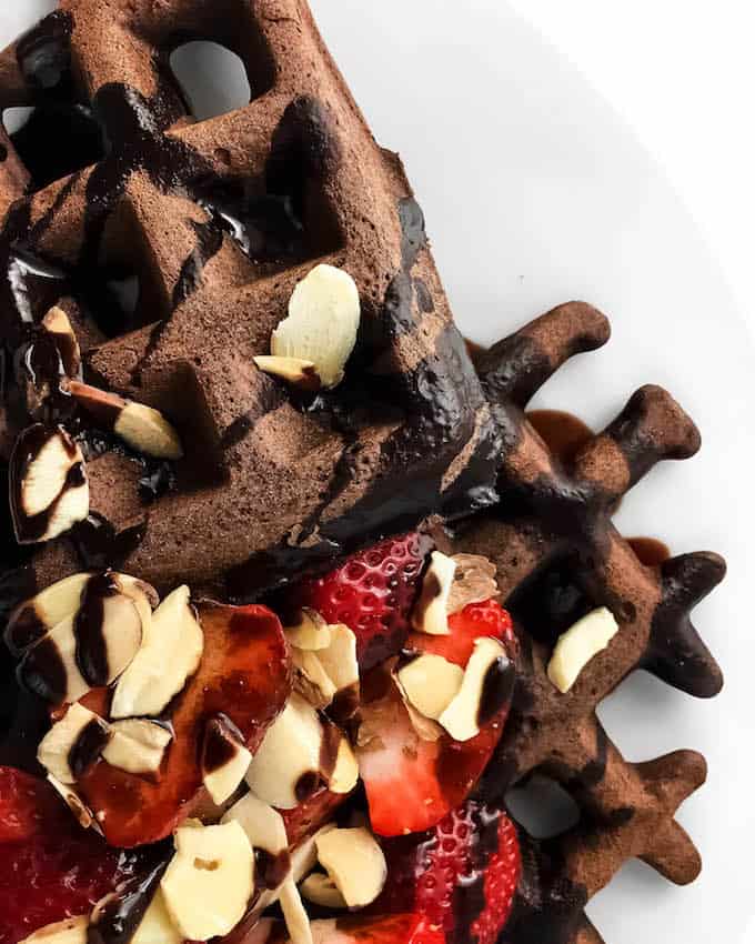 Gluten Free Chocolate Buckwheat Waffles