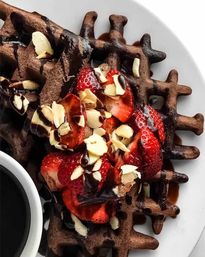 Gluten Free Chocolate Buckwheat Waffles