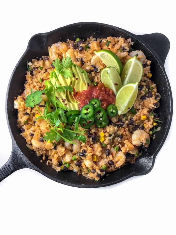 Mexican Shrimp Fried Rice - Baked Ambrosia