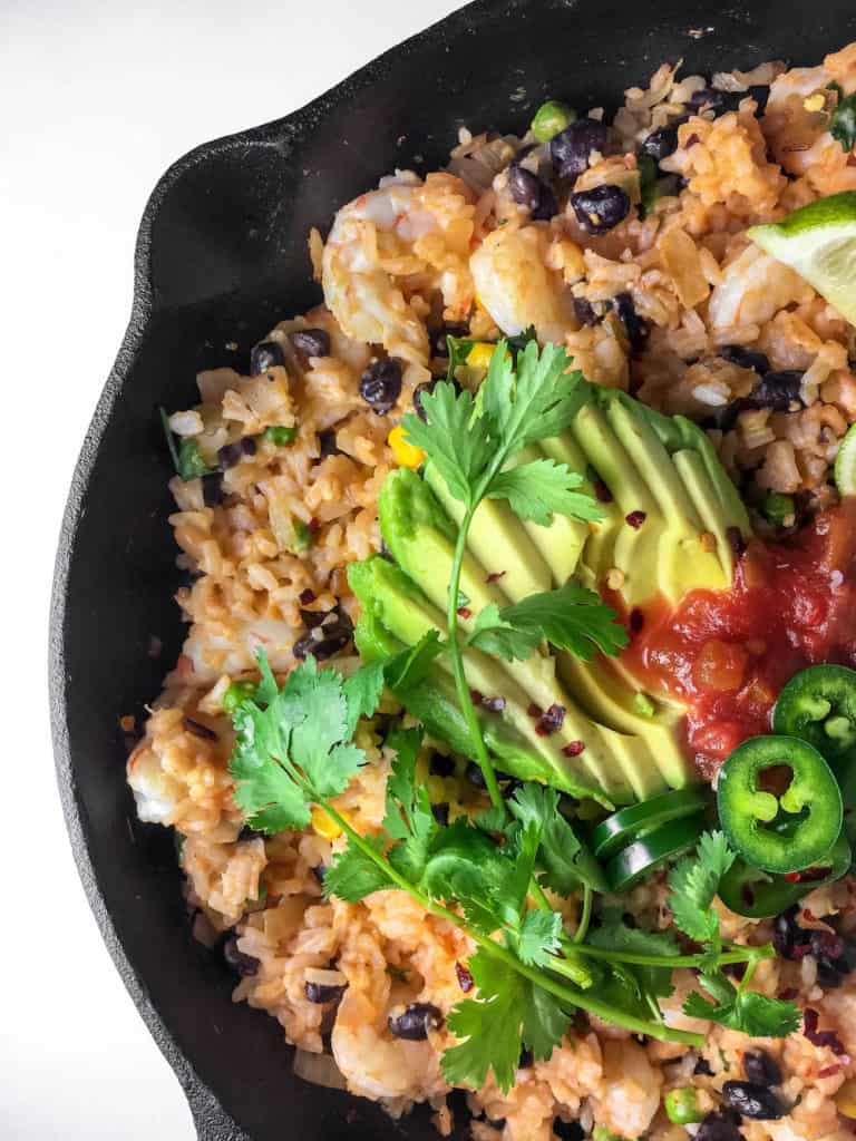 Classic fried rice gets a south-of-the-border makeover in this Mexican Shrimp Fried Rice - easy, healthy, and ready in 15 minutes!