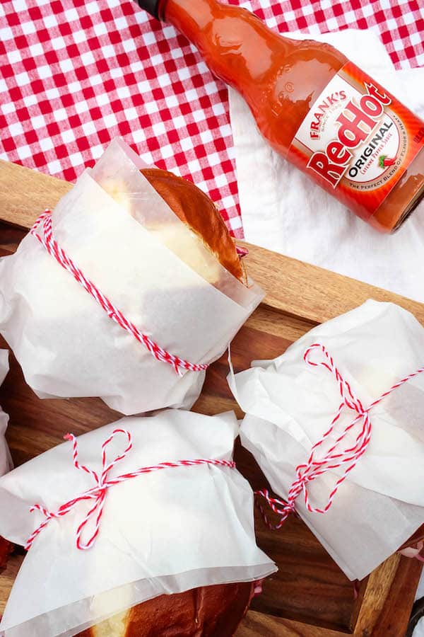 Healthier Oven Fried Buffalo Chicken Sandwich