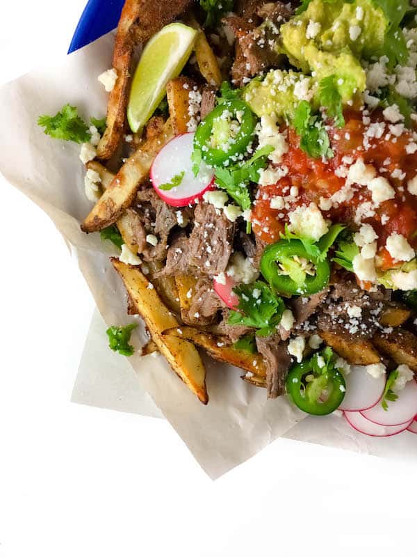 Loaded Mexican Shredded Beef Fries