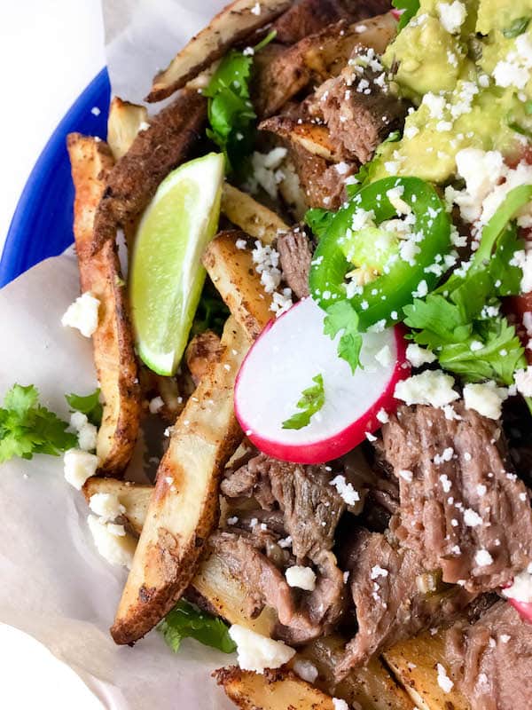 Loaded Shredded Beef Fries