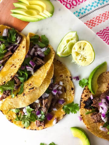 Easy Mexican Shredded Beef Tacos