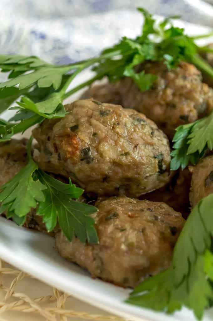 Healthier Cypriot Keftedes (Meatballs) with Bulgur - Baked Ambrosia