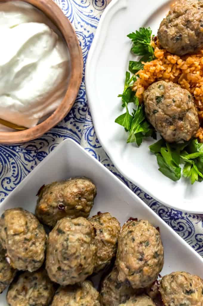 healthy greek keftedes meatballs