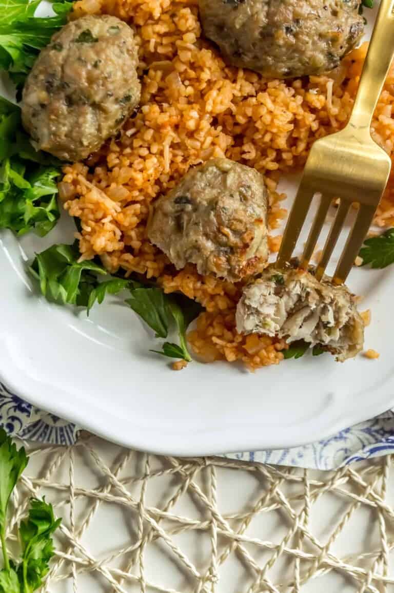 Healthier Cypriot Keftedes (Meatballs) with Bulgur