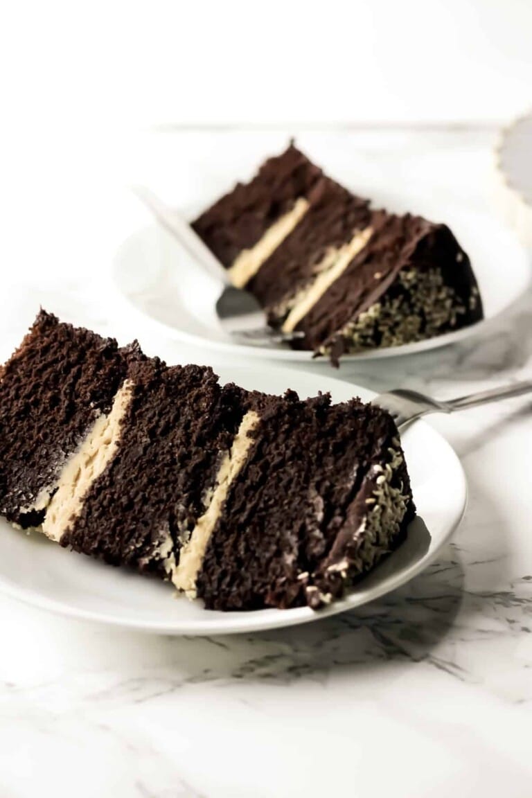 Chocolate Tahini Layer Cake  (Dairy Free)