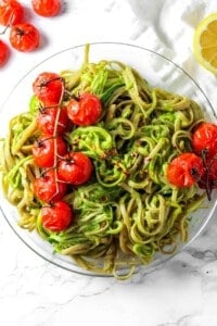 Green Goddess Zucchini Pasta Vegan