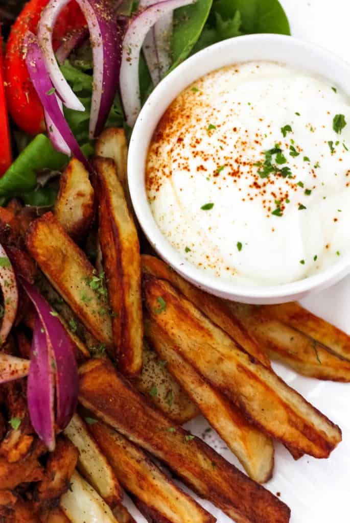 Healthy Greek Chicken Gyro Platter