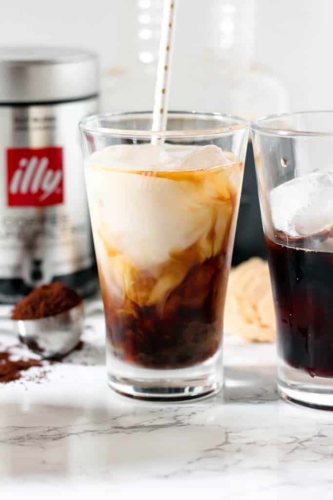 Cold Brew Coffee with Homemade Vanilla Creamer