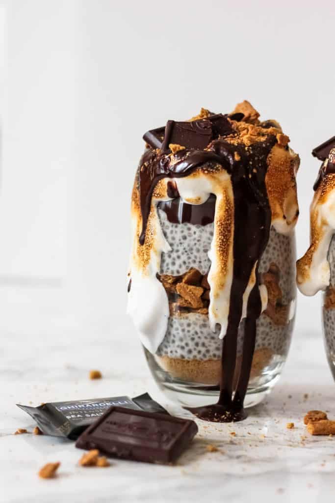 S'mores Chia Pudding Parfaits (Vegan)