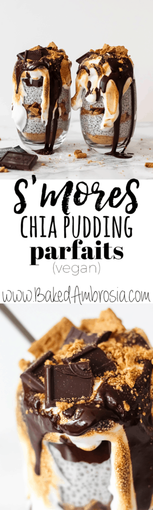 S'mores Chia Pudding Parfaits (Vegan)