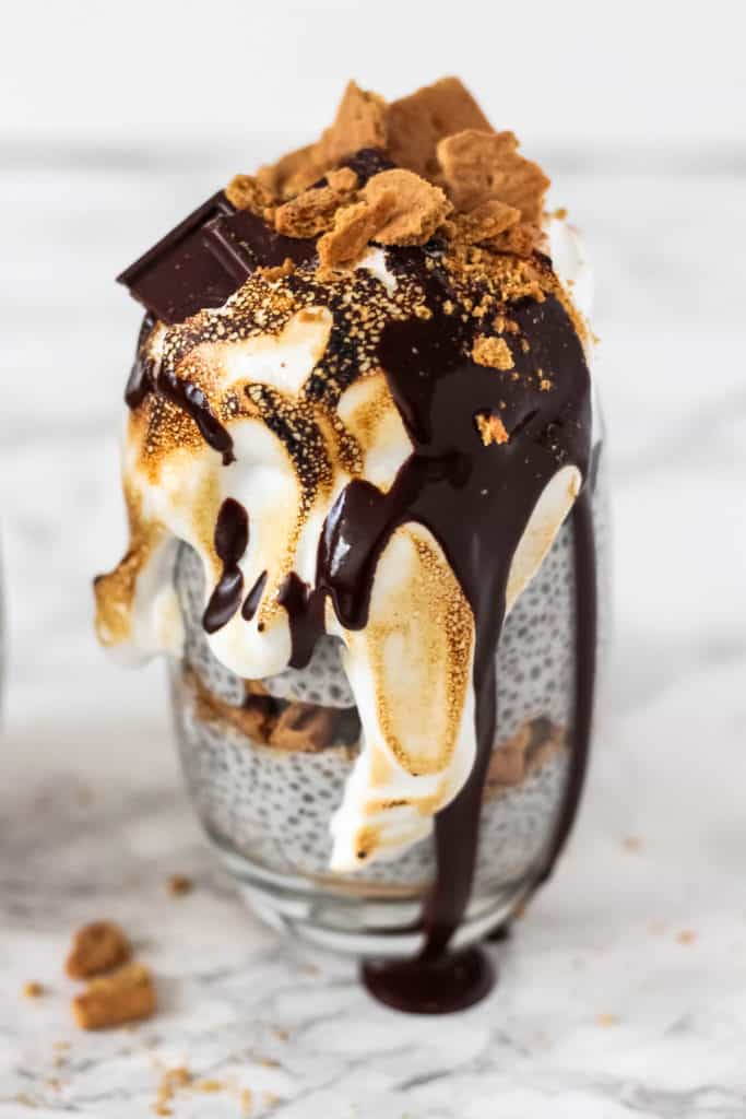 S'mores Chia Pudding Parfaits (Vegan)