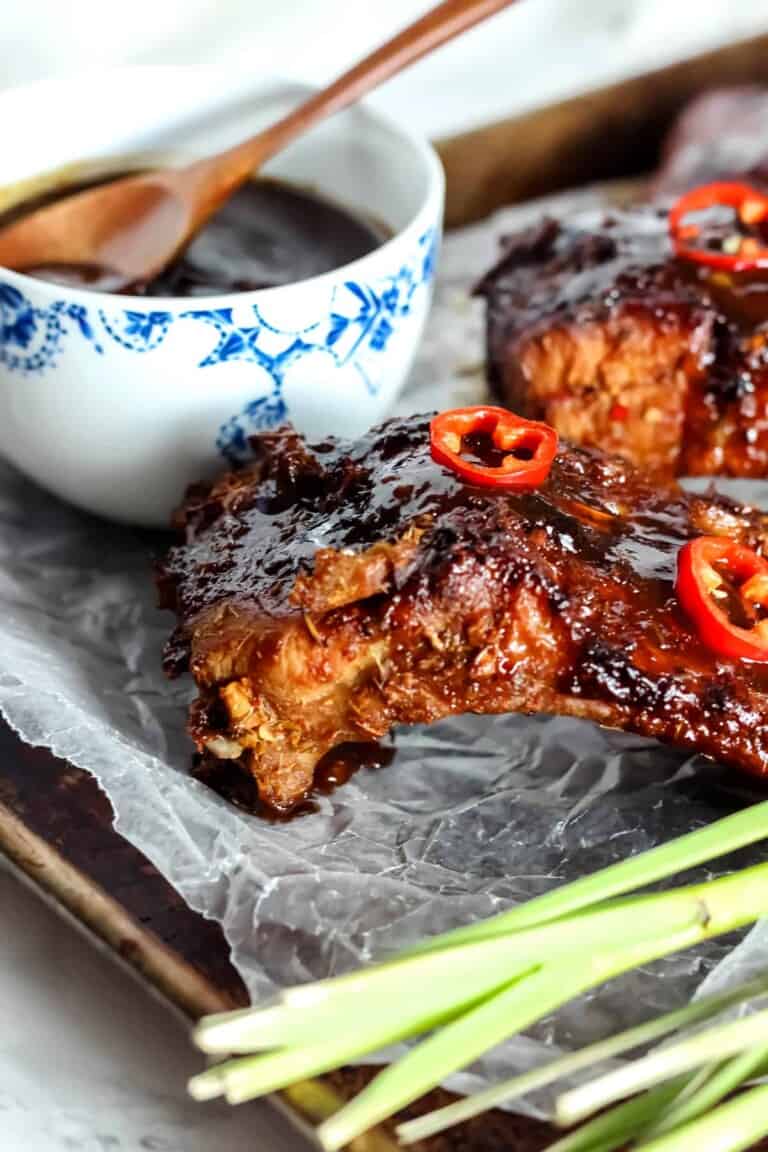 Easy Oven Baked Thai-Style Ribs