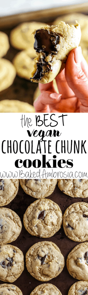 The Best Vegan Chocolate Chunk Cookies (Soft!)