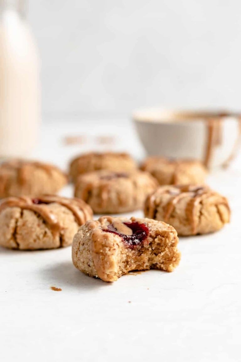 Blackberry Almond Thumbprint Cookies