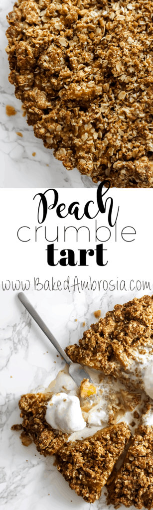 Peach Crumble Tart