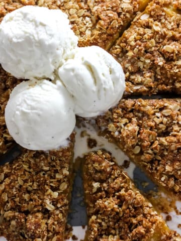 Peach Crumble Tart