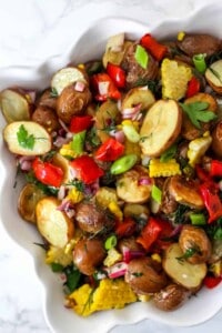 Roasted Corn and Potato Salad (no mayo!)