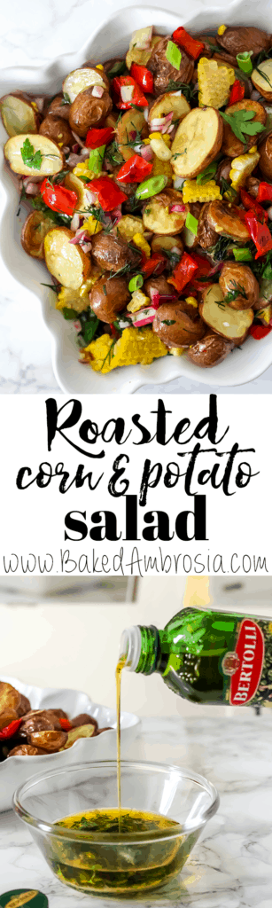 Roasted Corn and Potato Salad (no mayo!)