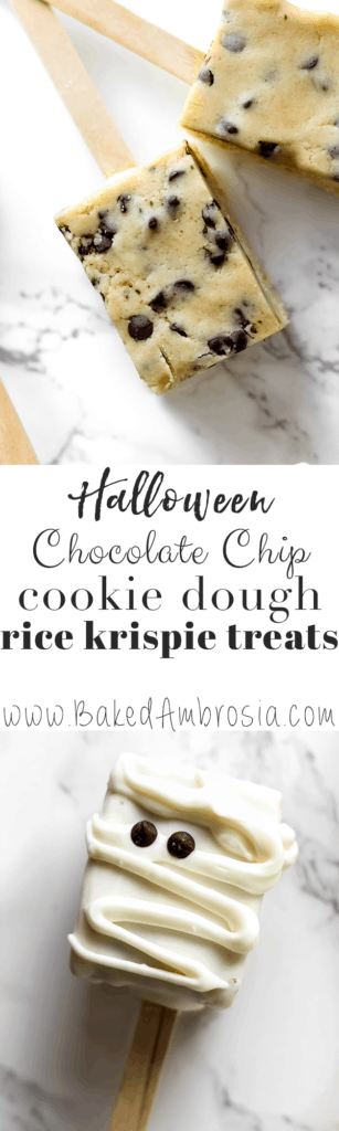 Chocolate Chip Cookie Dough Rice Krispie Treats
