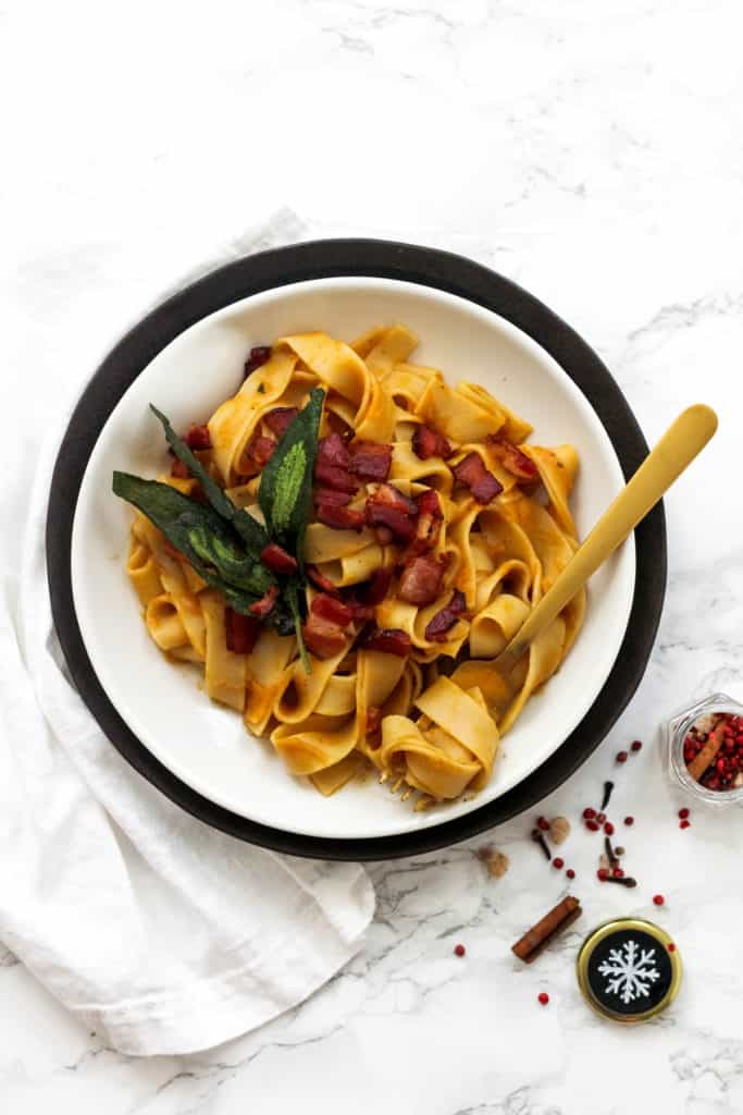 Winter Spiced Butternut Squash Pasta