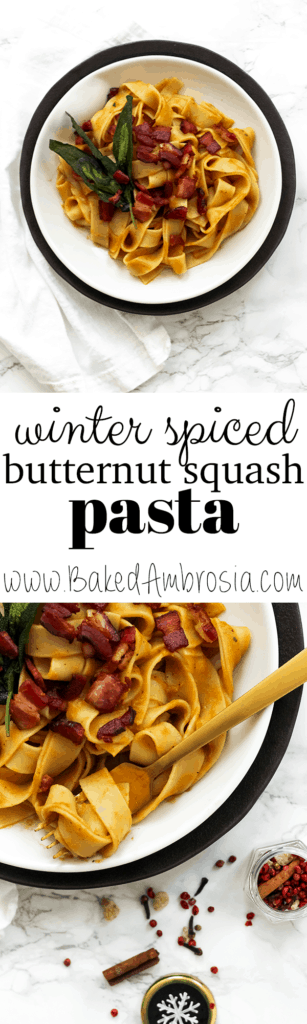 Winter Spiced Butternut Squash Pasta