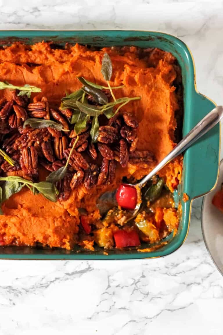 Healthy Sweet Potato Turkey Shepherd’s Pie