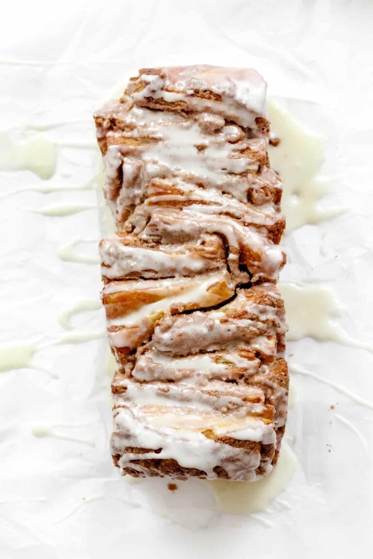 Cinnamon Tahini Pull Apart Bread