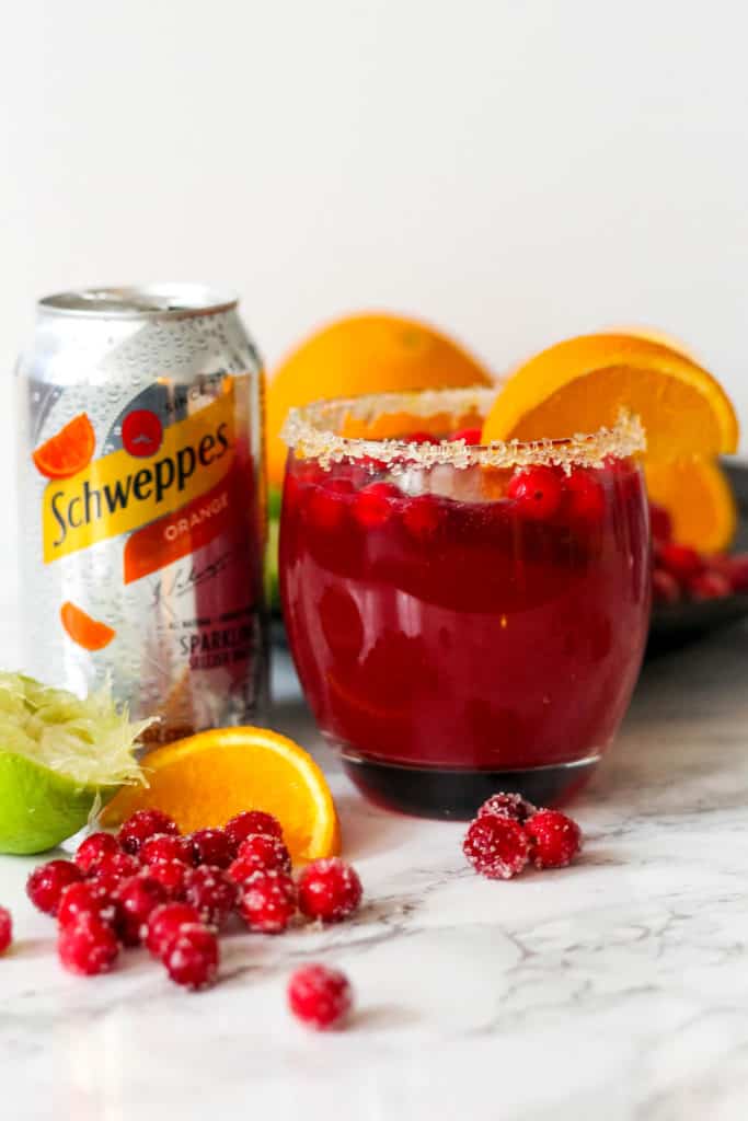 Sparkling Orange Cranberry Margaritas