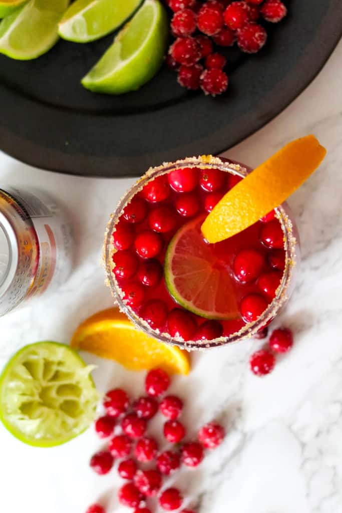 Sparkling Orange Cranberry Margaritas