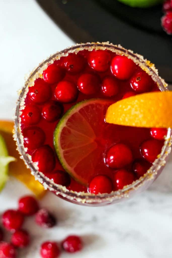 Sparkling Orange Cranberry Margaritas