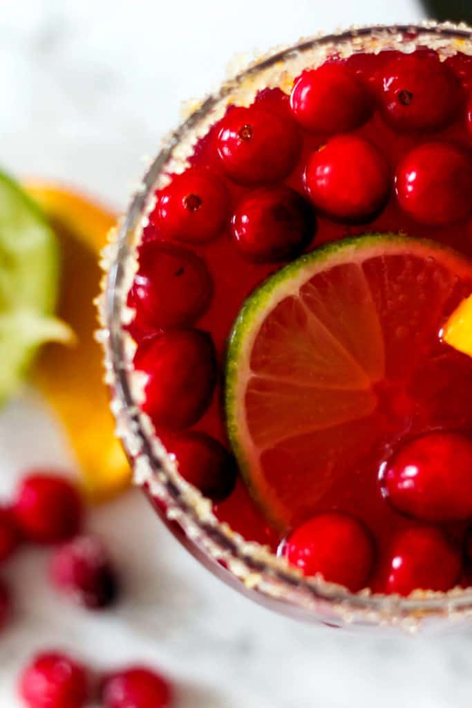 Sparkling Orange Cranberry Margaritas